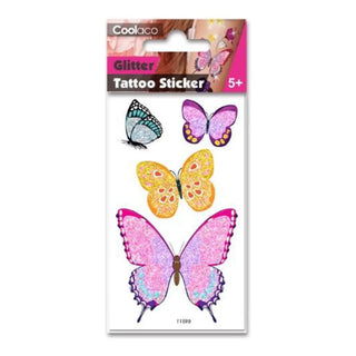 Coolaco | Glitter Butterfly Tattoos | Butterfly party supplies