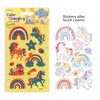Colour Changing Unicorn Stickers | Unicorn Party Supplies NZ