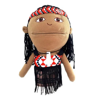 Unknown | maori girl hand puppet | maori party supplies