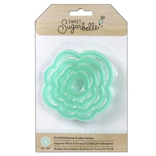 Sweet Sugarbelle | Nested Flower Cookie Cutter Set | Cake Decorating Supplies