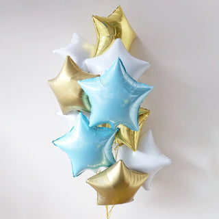 Baby Blue/ White/ Gold Star Foil Bouquet