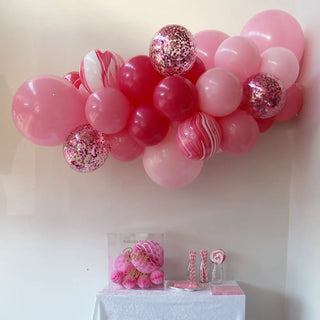 Pretty in Pink Balloon Garland by Pop Balloons