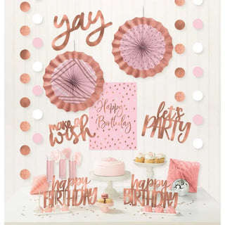 Blush Birthday Room Decorating Kit | Pink Party Supplies