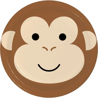 Monkey Face Plates | Monkey Party Supplies