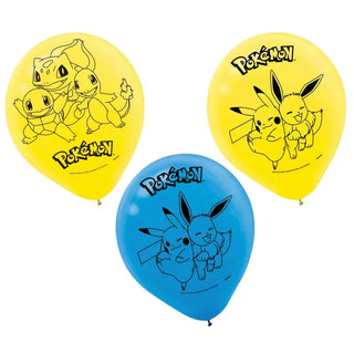 Pokemon Classic Balloons - Pack of 6