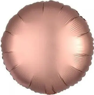 Satin Luxe Rose Copper Round Foil Balloon
