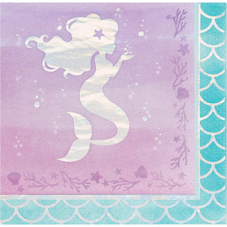 Mermaid Shine Napkins | Mermaid Party Supplies