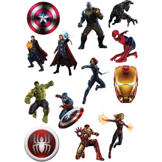 Iron Man Super Hero Edible Icing Wafer cupcake Toppers Birthday