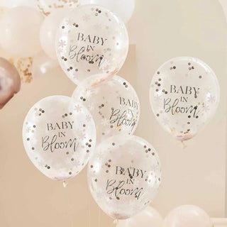 Ginger Ray | Baby in Bloom Confetti Balloons | Baby Shower Supplies NZ