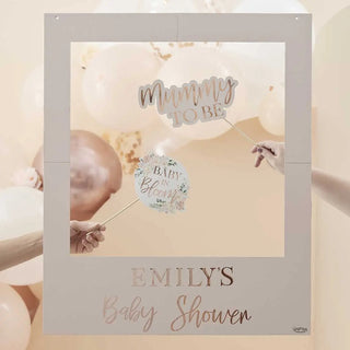 Ginger Ray | Baby in Bloom Photobooth Frame | Baby Shower Supplies NZ