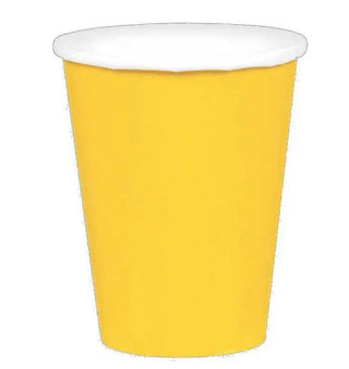 Construction Yellow Cups - 20 Pkt