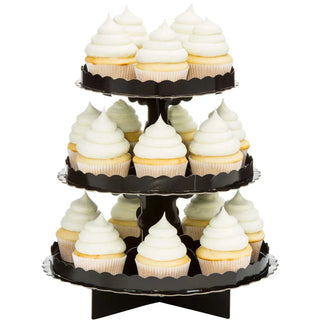Black Cupcake Stand | Black Party Supplies