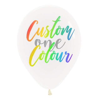 Custom Colour 'One' Balloon