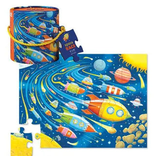 Crocodile Creek | Space Race Jigsaw Puzzle - 24 Piece | Space Party Supplies