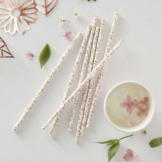 Ginger Ray | Ditsy Floral Straws | Flower Party
