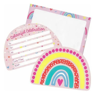 Artwrap | rainbow party invitations | rainbow party supplies