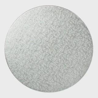UBL Circle Silver Foil Cake Board - 30cm / 12in