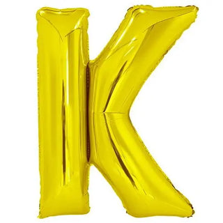 Giant Gold Letter Foil Balloon - K