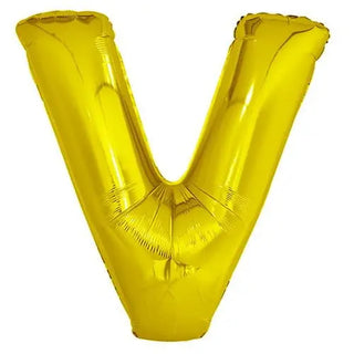Giant Letter V Foil Balloon | Helium Balloons Wellington