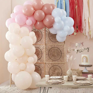 Ginger Ray | Muted Pastel Balloon Garland | Neutral Party Supplies NZ