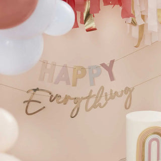 Ginger Ray | Happy Everything Banner | Neutral Party Supplies NZ