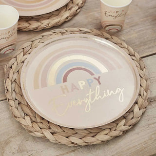 Ginger Ray | Happy Everything Plates | Neutral Party Supplies NZ