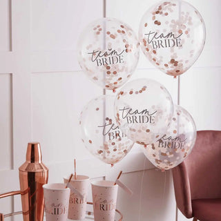 Ginger Ray | Team Bride Confetti Balloons | Hen Party Supplies NZ