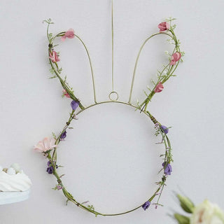 Ginger Ray | Contemporary Easter Bunny Wreath | Easter Decorations NZ