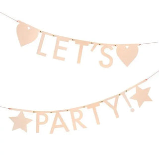 Meri Meri | Pink DIY Letter Garland | Pink Party Supplies