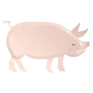 Meri Meri | On the Farm Pig Plates | Farm Party Supplies