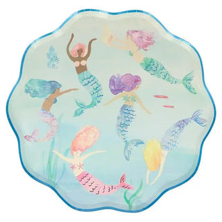 Meri Meri | Mermaids Swimming Plates | Mermaid Party Supplies