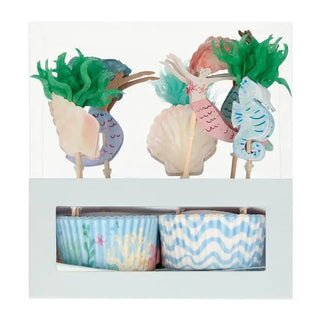 Meri Meri | Mermaid Cupcake Kit | Mermaid Party Supplies
