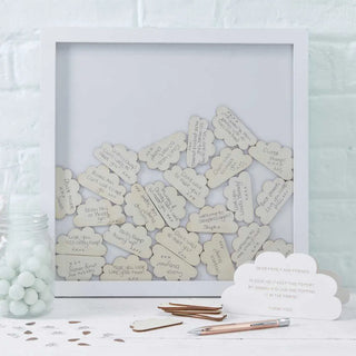 Ginger Ray | Cloud Frame Guest Book | Neutral Baby Shower Supplies NZ