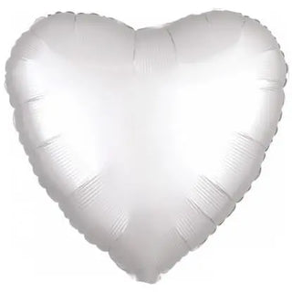 Satin Luxe White Heart Foil Balloon