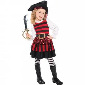 Amscan | little lass pirate costume | pirate party supplies