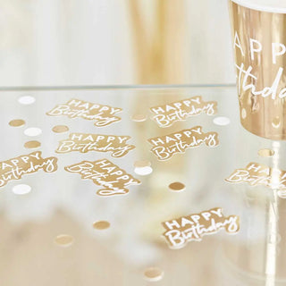 Ginger Ray | Gold & White Confetti | Gold Party Supplies NZ