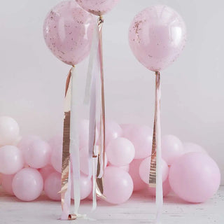 Ginger Ray | Rose Gold & Pink Balloon Tails | Pink Party Supplies NZ
