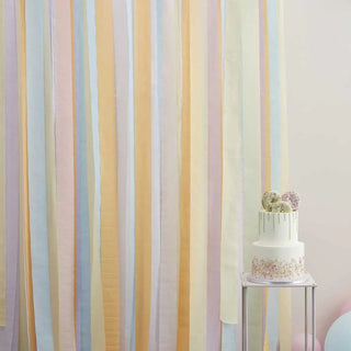 Ginger Ray | Pastel Streamer Backdrop | Pastel Party Supplies NZ