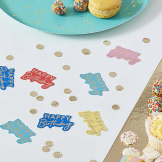 Ginger Ray | Multicolour Birthday Confetti | Colourful Party Supplies NZ