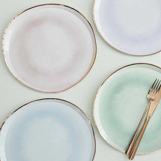 Ginger Ray | Pastel Watercolour Plates | Pastel Party Supplies NZ