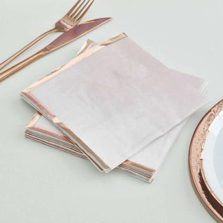Ginger Ray | Rose Gold & Pink Napkins | Pink Party Supplies NZ