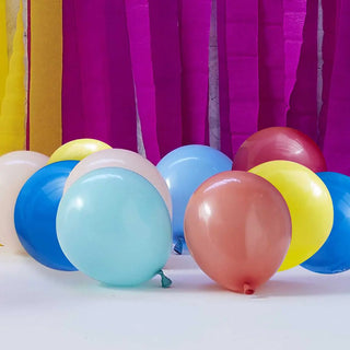 Ginger Ray | Multi Colour Mini Balloons | Rainbow Party Supplies NZ