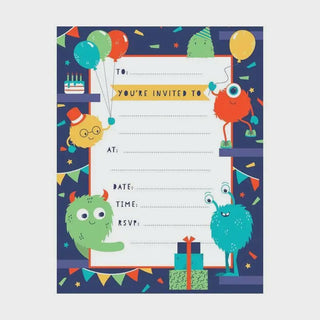 Monster Invitations | Monster Party Supplies