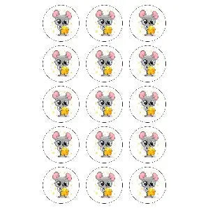 Little Mouse Edible Cupcake Images | Cake Decorating Supplies NZ