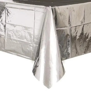 Metallic Silver Tablecover