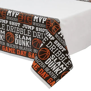 Nothin but Net Basketball Tablecover | Basketball Party Supplies