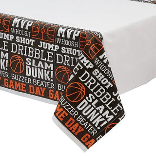 Nothin but Net Basketball Tablecover | Basketball Party Supplies