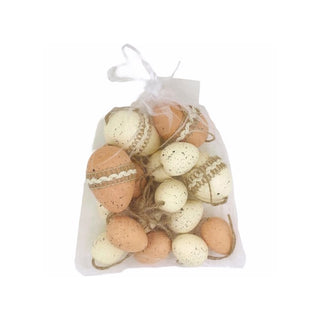 Plastic Egg Decorations - 12 Pkt