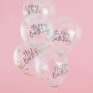 Ginger Ray | Pastel Confetti Balloons | Pastel Party Supplies NZ