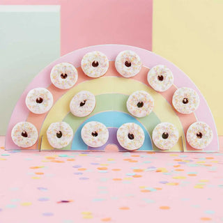 Ginger Ray | Pastel Rainbow Donut Wall | Pastel Party Supplies Nz